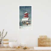 Poster ukiyoe - hasui - m10 - Sanctuaire Toshogu, Ueno - (Cuisine)