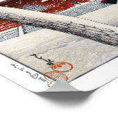 Poster ukiyoe hasui n04 Temple Zōjō-ji à Shiba (Coin)