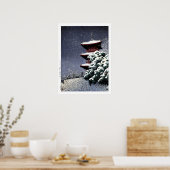 Poster ukiyoe hasui n06 Temple Yasugi Kiyomizu (Cuisine)