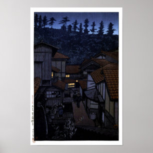Poster ukiyoe Hasui n15 Bain Arifuku, Iwami