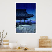 Poster ukiyoe hasui n17 Kōzu, Osaka (Cuisine)