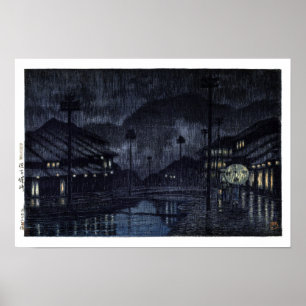 Poster ukiyoe hasui n18 Kinosaki, Tajima