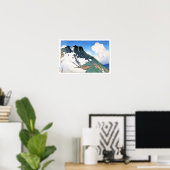 Poster ukiyoe hasui n21 Mont Asahi vu de … (Bureau à domicile)