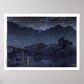 Poster ukiyoe hasui n25 Suhara, Kiso (Devant)