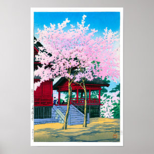 Poster ukiyoe - hasui - n°44 Salle Kiyomizu, Ueno -