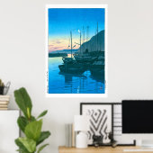 Poster ukiyoe - hasui - No.16 Matin à Beppu - (Bureau à domicile)