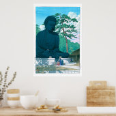 Poster ukiyoe - hasui - No.1 Le Grand Bouddha de Kamakura (Cuisine)