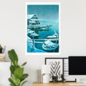 Poster ukiyoe - hasui - No.27 Neige à Mukōjima - (Bureau à domicile)