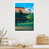 Poster ukiyoe - hasui - No.42 Temple Kenchoji, Kamakura - (Cuisine)