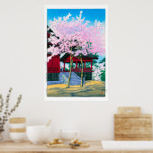 Poster ukiyoe - hasui - No.44 Kiyomizu Hall, Ueno - (Cuisine)