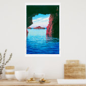 Poster ukiyoe - hasui - No.47 Kojaku Cavern, Oga ... (Cuisine)