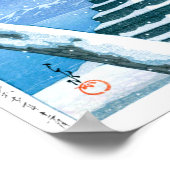 Poster ukiyoe - hasui - No.4 Neige à Itsukushima - (Coin)