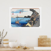 Poster ukiyoe - Hiroshige - No.03 Kanagawa - (Cuisine)