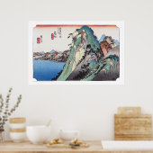 Poster ukiyoe - Hiroshige - No.10 Hakone - (Cuisine)