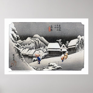 Poster ukiyoe - Hiroshige - No.15-2 Kambara -