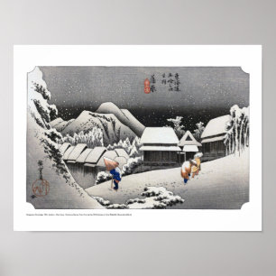 Poster ukiyoe - Hiroshige - No.15-2 Kambara -