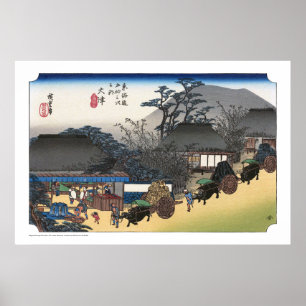 Poster ukiyoe - Hiroshige - No.53 Ōtsu -
