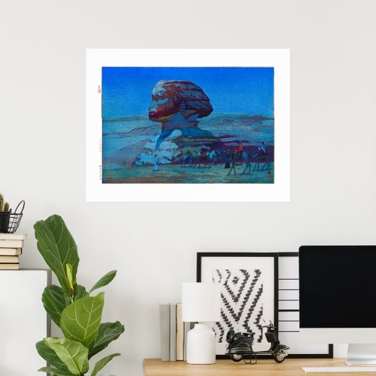 Poster ukiyoe - Yoshida - 02 - Sphinx (Bureau à domicile)