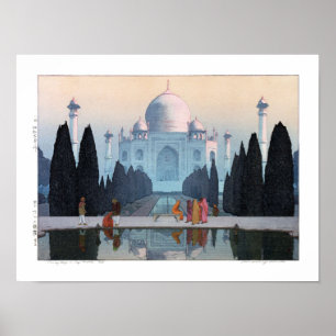 Poster ukiyoe - Yoshida - 03 - Taj Mahal dans Morning Mis