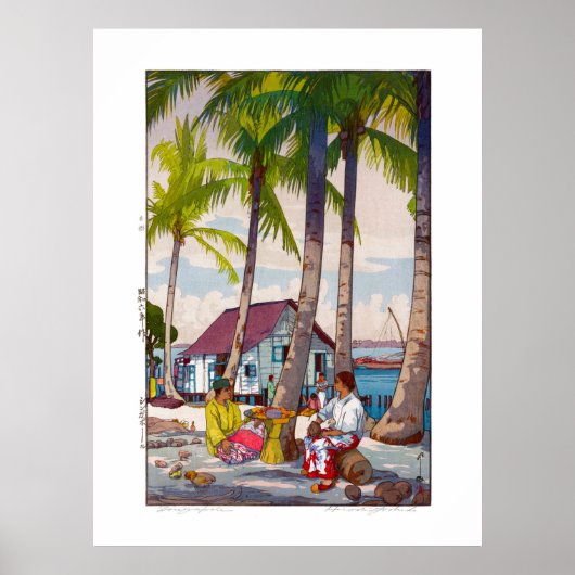 Poster ukiyoe - Yoshida - 06 - Singapour - (Devant)