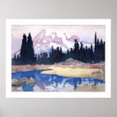 Poster ukiyoe - Yoshida - 07 - Mont Rainier - (Devant)