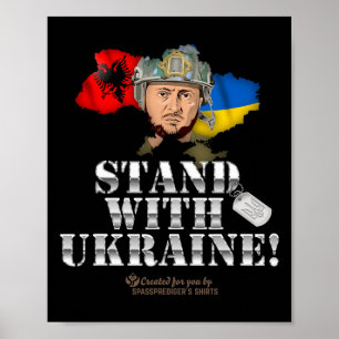 Poster Ukraine Alnia Volodymyr Zelenskyy Soutenez l'Ukrai