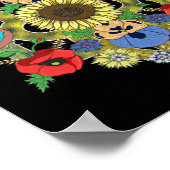 Poster Ukraine Birds Tournesol Trysub Vintage Ukraine V (Coin)