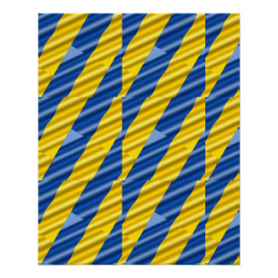 Poster Ukraine bleue et jaune Inspiration de la paix anti