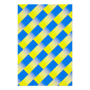 Poster Ukraine bleue et jaune Inspiration de la paix anti