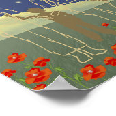 Poster Ukraine bonsoir gens jaune et bleu (Coin)