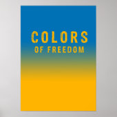 Poster Ukraine, couleurs de la liberté (Devant)