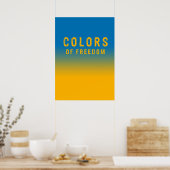 Poster Ukraine, couleurs de la liberté (Cuisine)