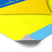Poster Ukraine Drapeau bleu jaune Thunder_Cove (Coin)