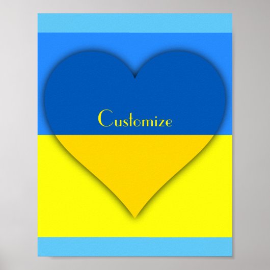 Poster Ukraine Drapeau bleu jaune Thunder_Cove (Devant)