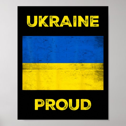 Poster Ukraine fière (Devant)