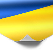 Poster Ukraine - Soutien - Liberté Paix - drapeau ukraini (Coin)