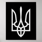 Poster Ukraine Tryzub (Devant)
