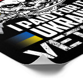 Poster Ukraine Veteran Support Ukraine Map Flag Pride Blu (Coin)