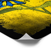 Poster Ukraine vintage Tournesol Papillon Ukraine Ukraine (Coin)