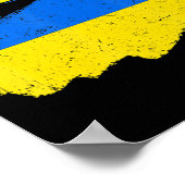 Poster Ukrainian Flag Stand With Ukraine Women Men Retro  (Coin)