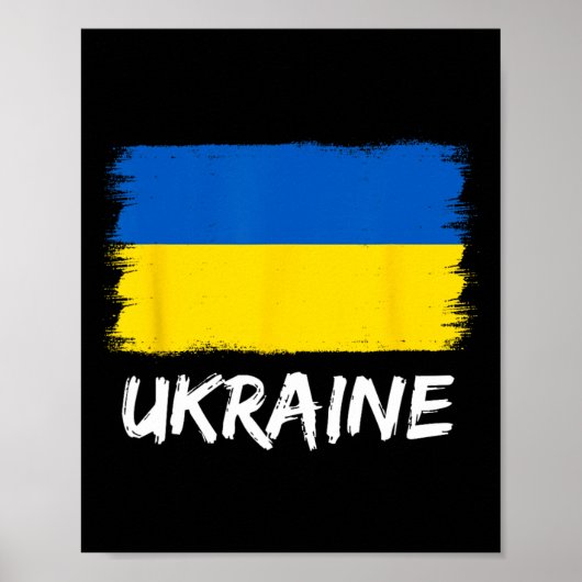Poster Ukrainian Flag Ukraine 3 (Devant)