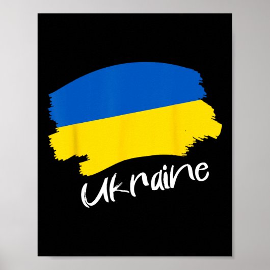Poster Ukrainian Flag Ukraine 4  (Devant)