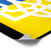 Poster Ukrainian Flag Vintage Heritage (Coin)