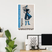 Poster Ukrainian Woman Matchbox Art Print, Soviet Vintage (Bureau à domicile)