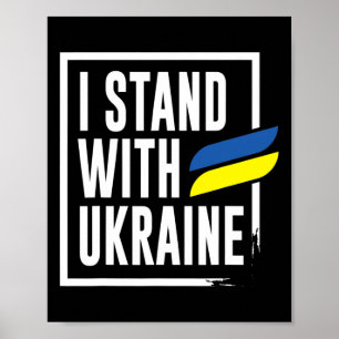 Poster Ukrainien Je suis avec l'Ukraine
