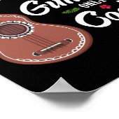 Poster Ukulele Comme Guitare Seulement Joueur Glacière Ha (Coin)