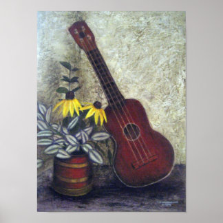 Poster Ukulele de grand-mère