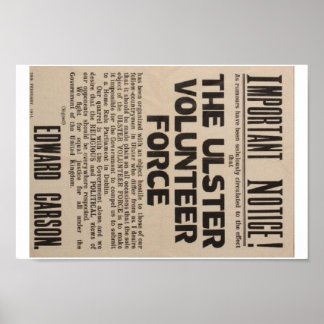Poster Ulster 1913.