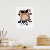 Poster Ulti-mutt Cool Funny Chien Pun (Cuisine)