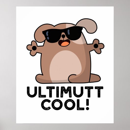 Poster Ulti-mutt Cool Funny Chien Pun (Devant)